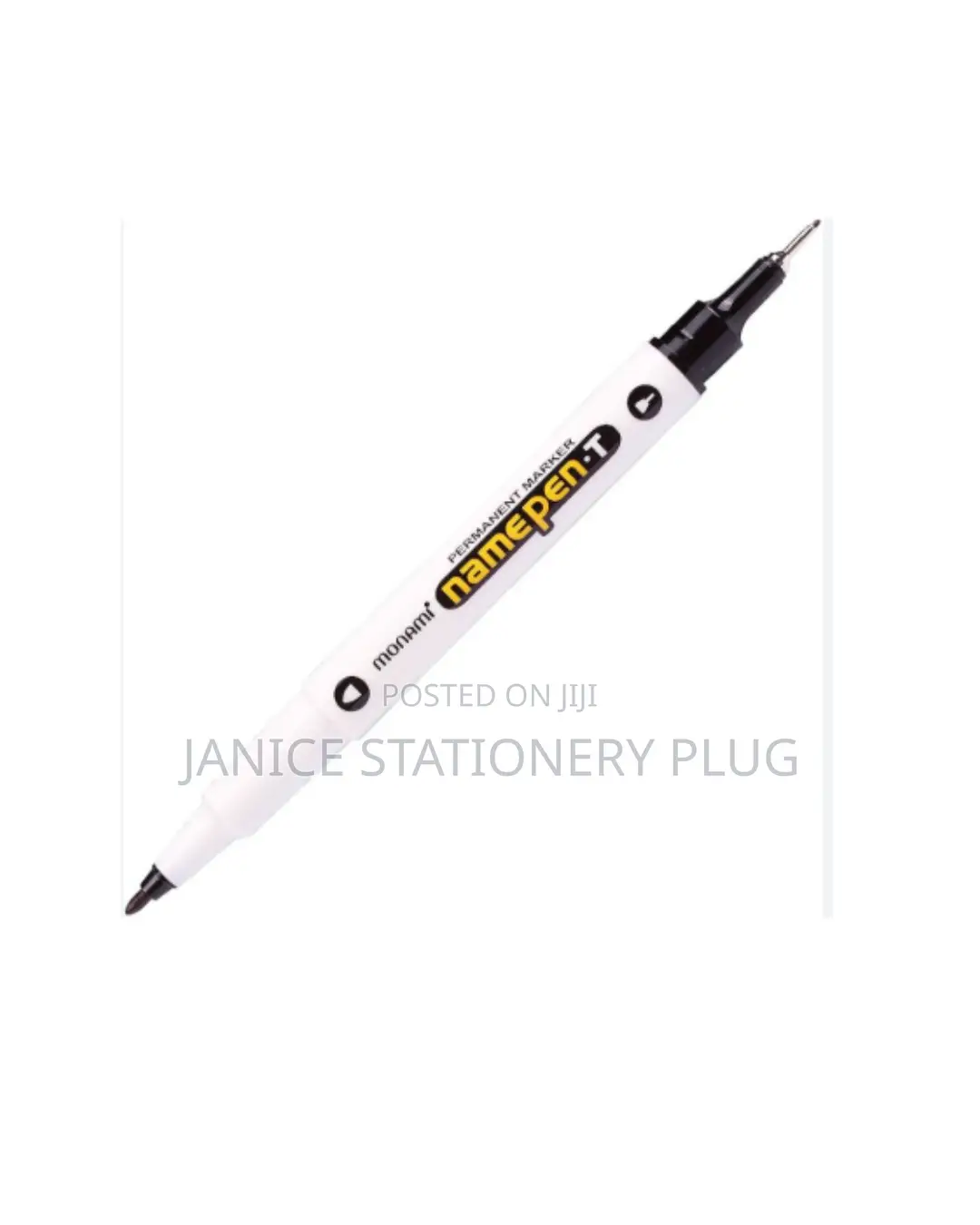 Monami Permanent Ink Twin Liner Marker, Black for Professional Office