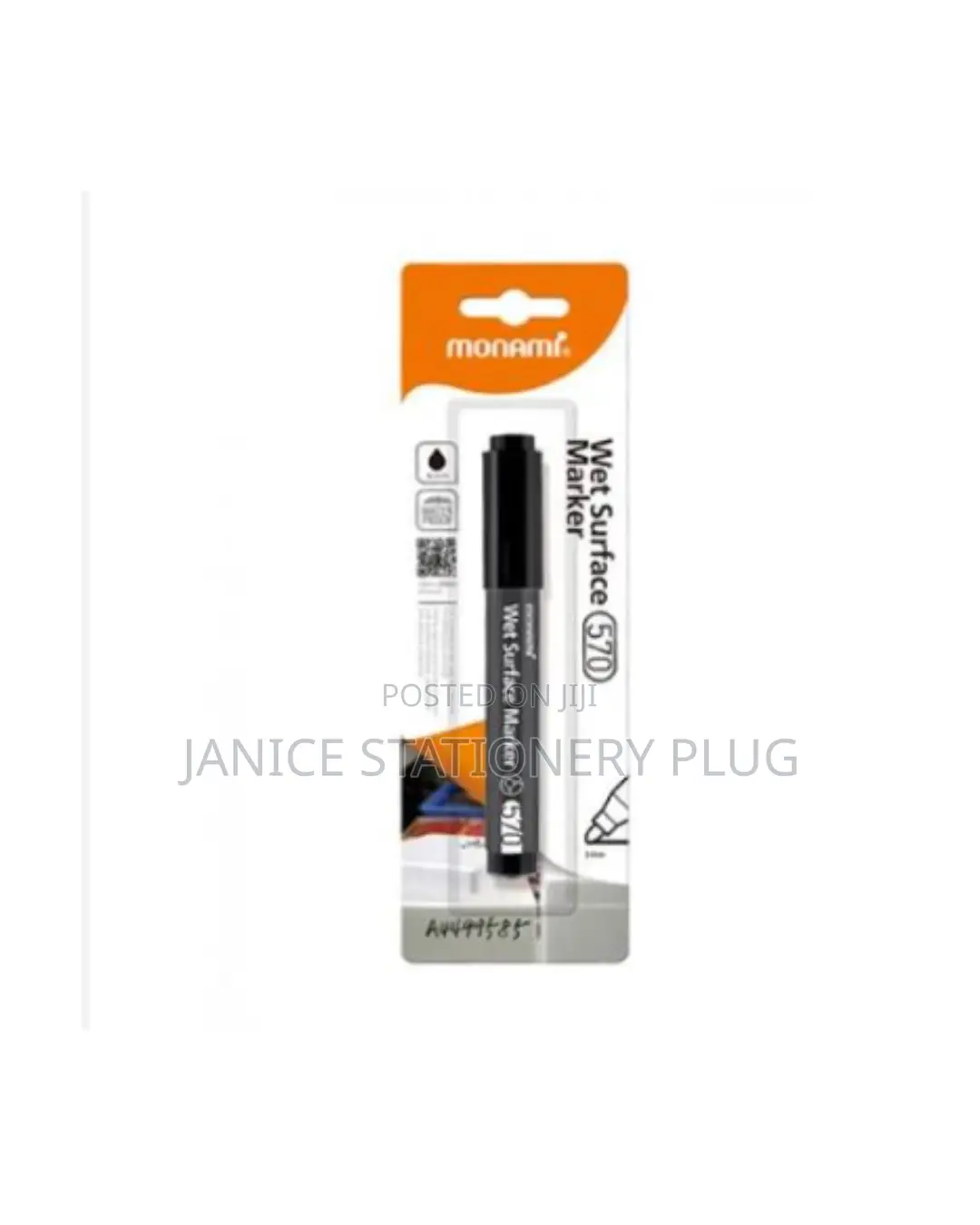 Monami Water-Resistant Wet Surface Marker Black
