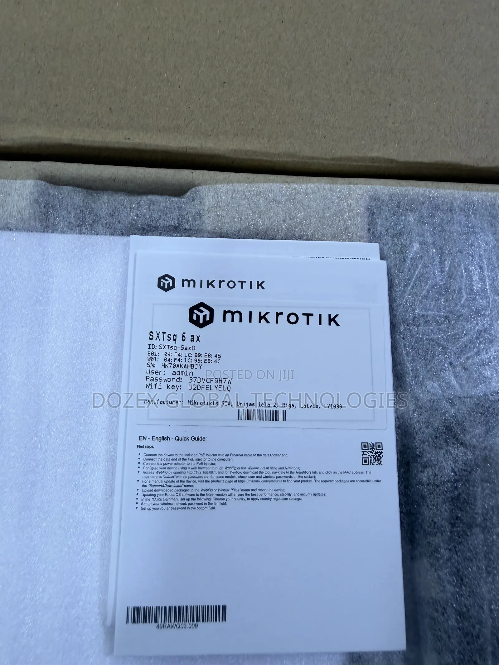Mikrotik SXTSQ 5ax