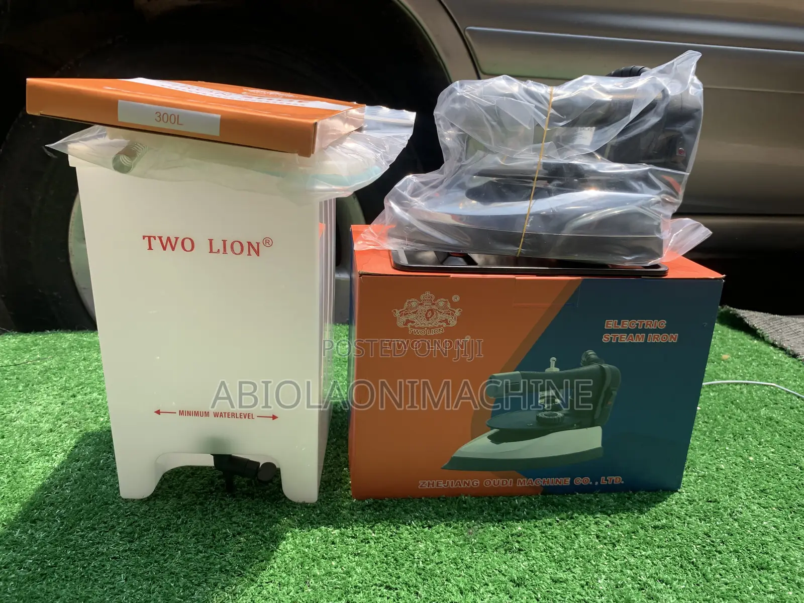 Two Lion Steam Iron With Free Teflon Shoe