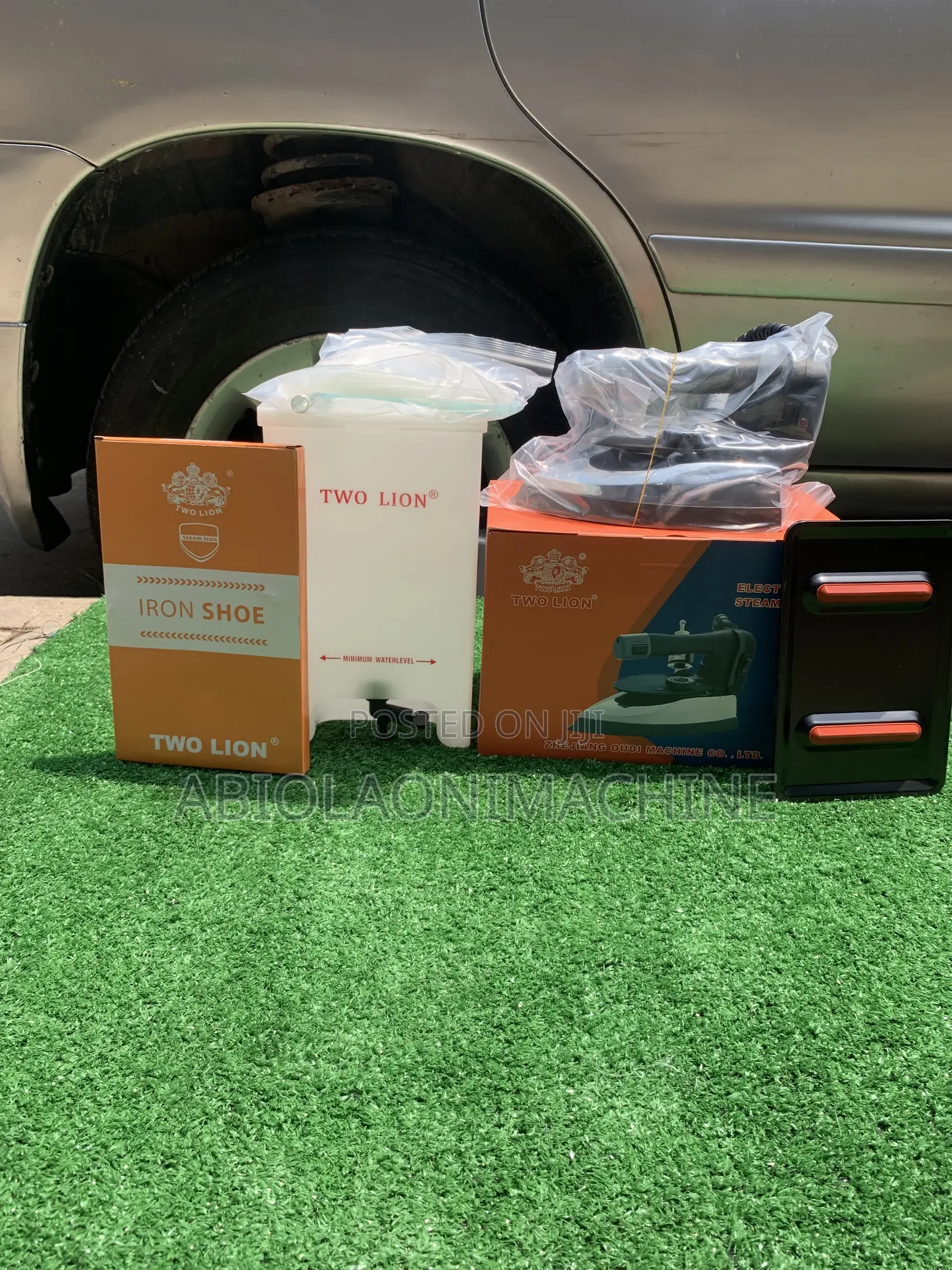 Two Lion Steam Iron With Free Teflon Shoe