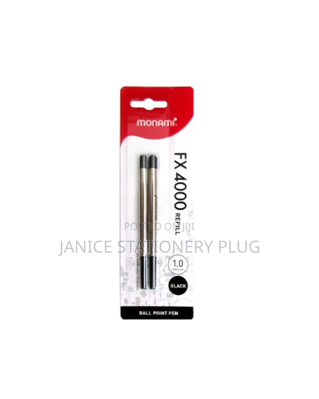 Monami - FX4000 Ballpoint Pen Refills (Pack of 2