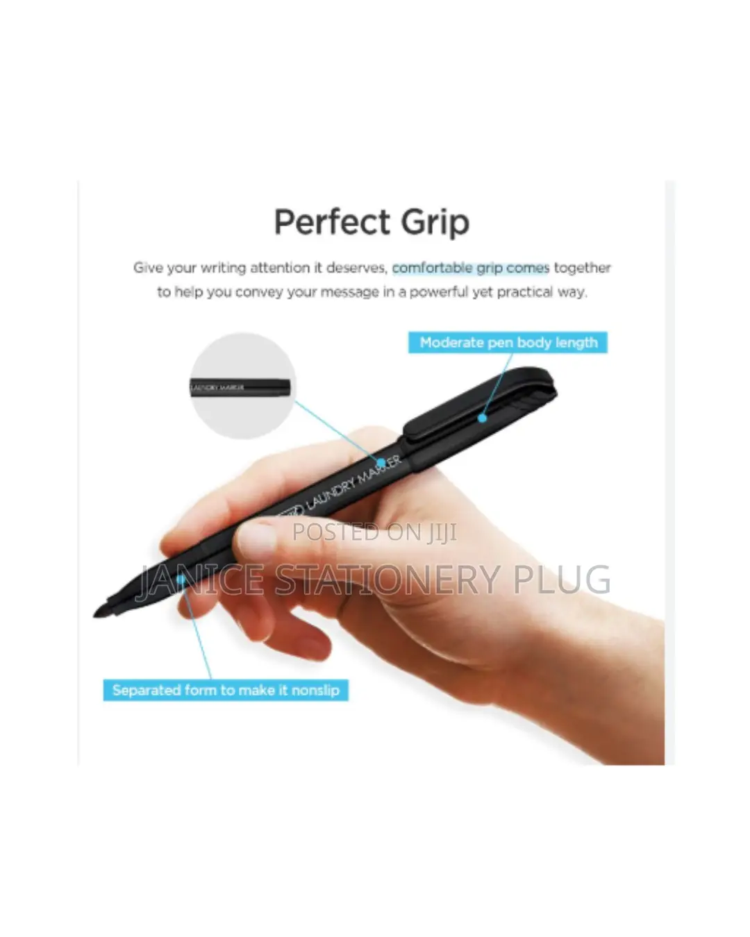 Monami Laundry Marker Black