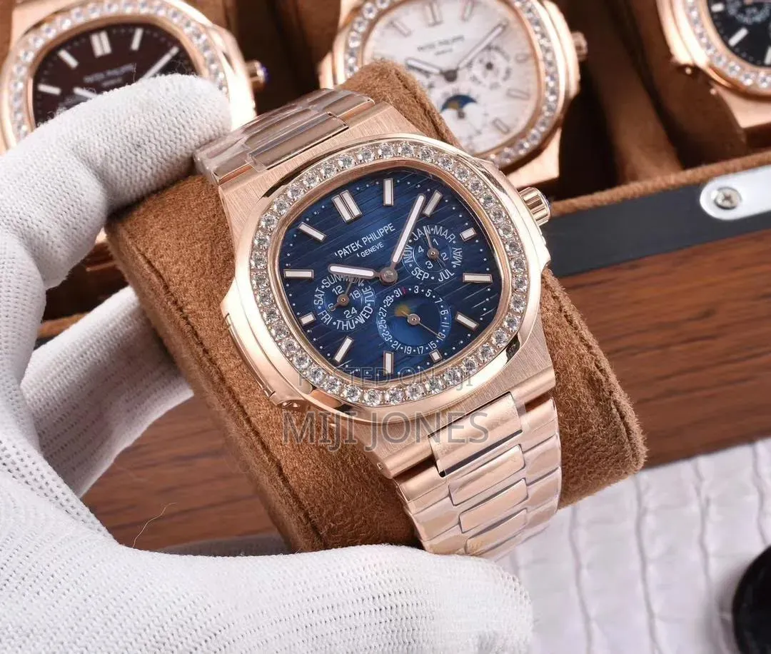 Replica Full Calender Month and Day Watch With Bezel Dial