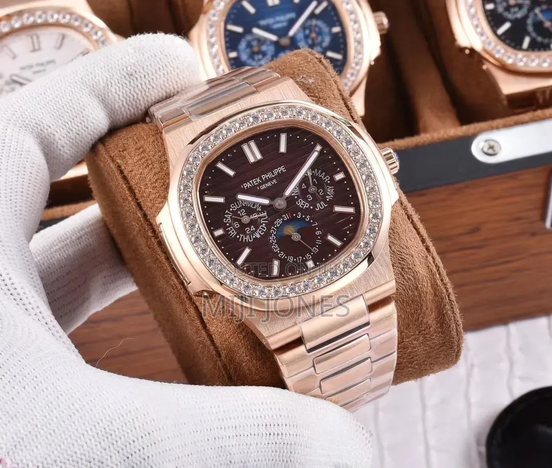 Replica Full Calender Month and Day Watch With Bezel Dial