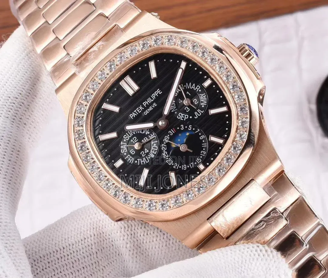 Replica Full Calender Month and Day Watch With Bezel Dial