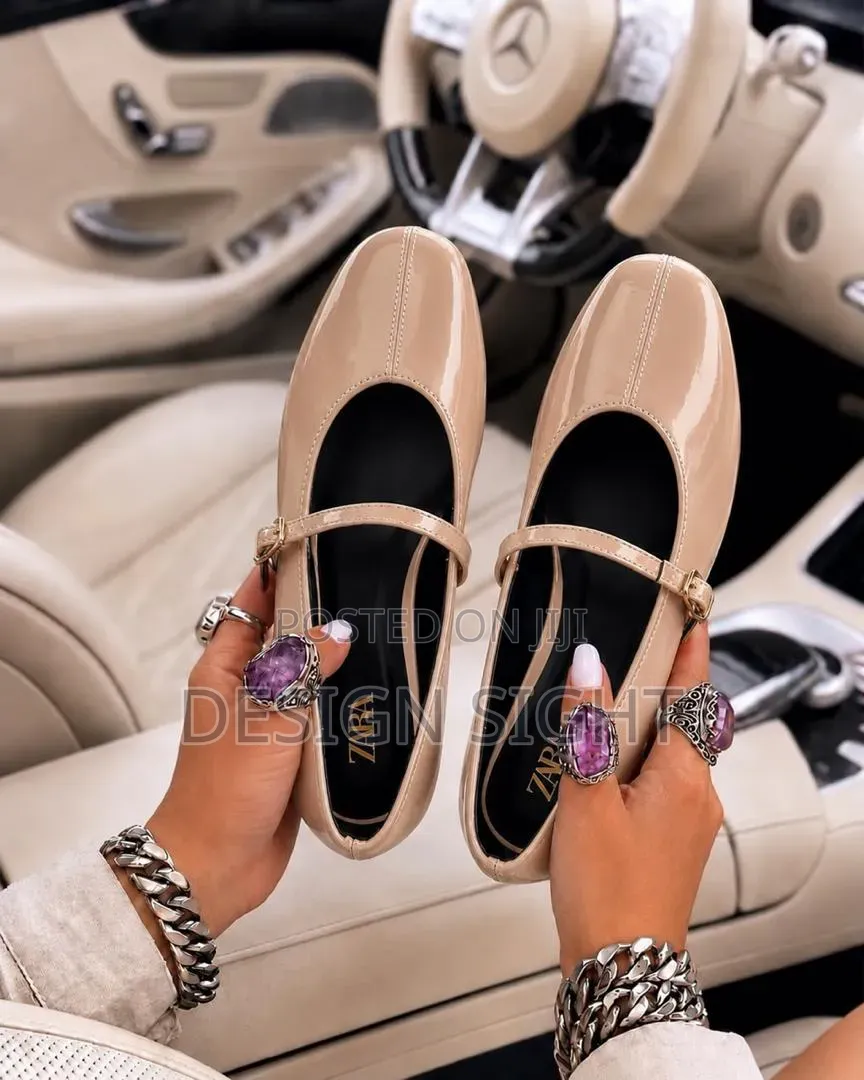 Zara-Style Patent Mary Jane Flat