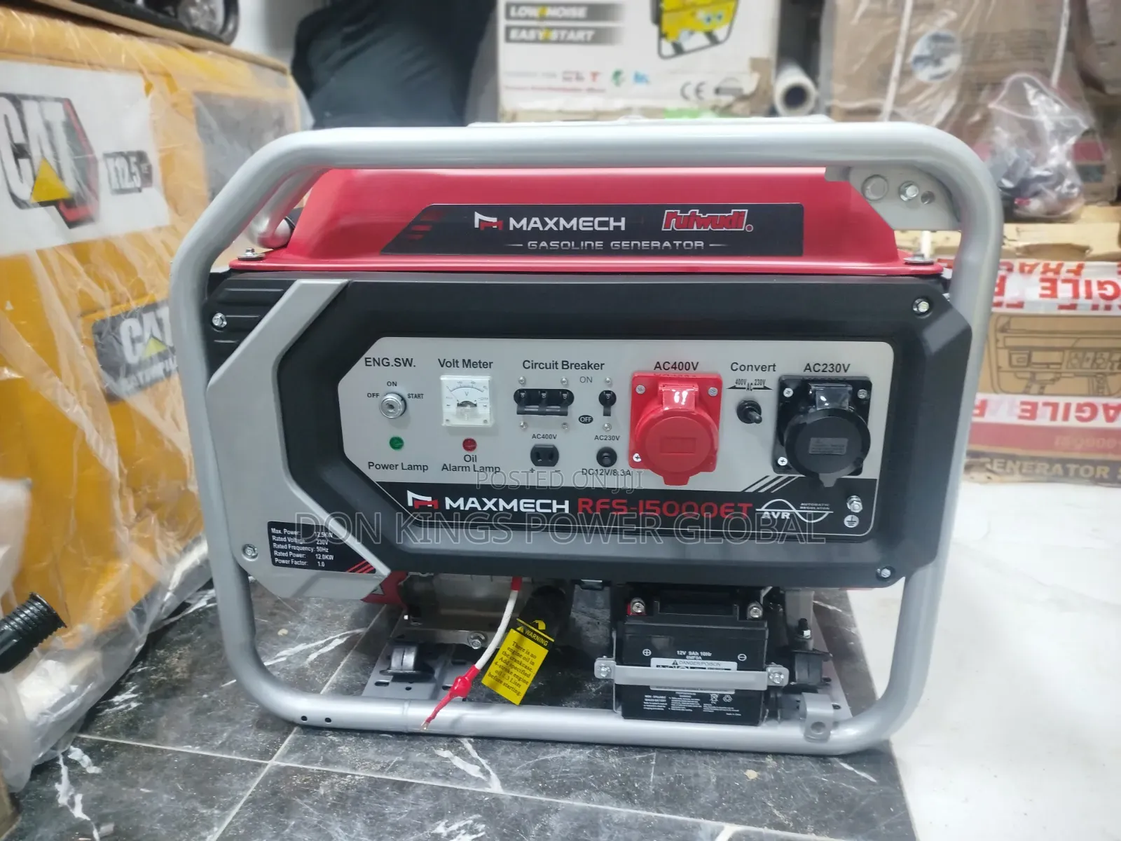 MAXMECH RFS 15000 ET 12.5KVA Fuel-Efficient 3-Phase Generator