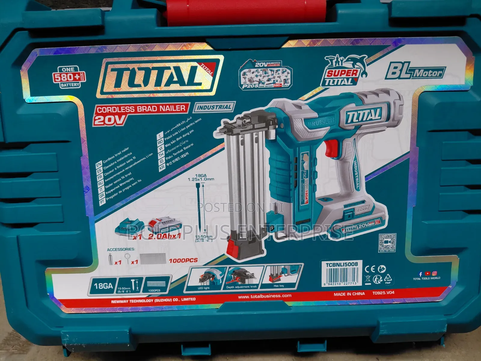 Total F50 Cordless Brad Nailer Machine