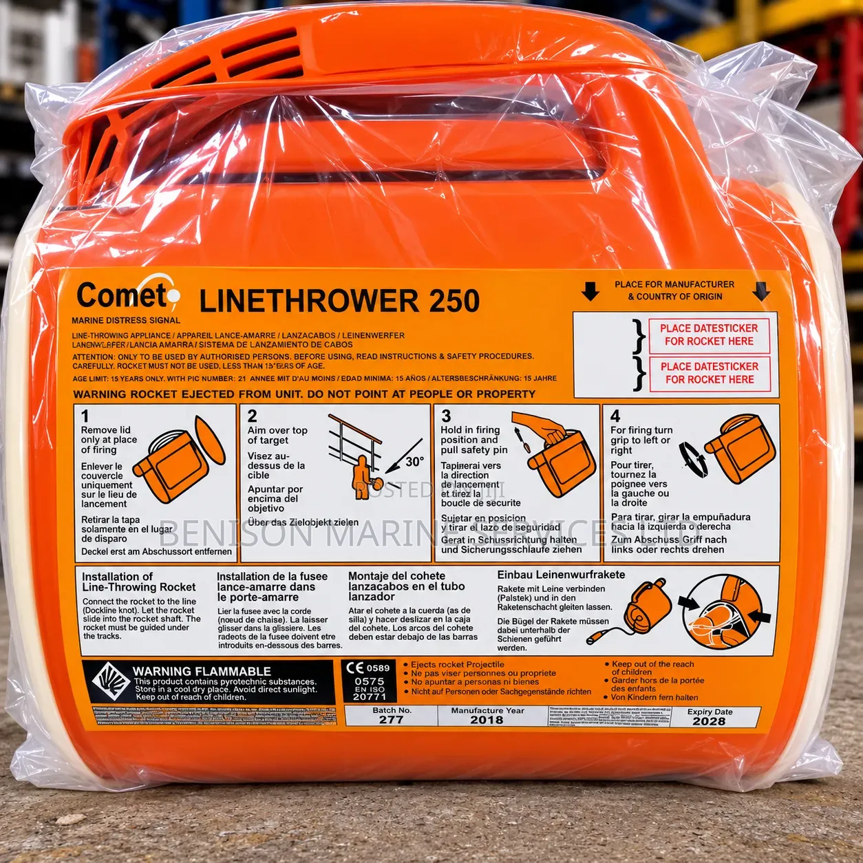 Comet Line Thrower 250 Apparatus