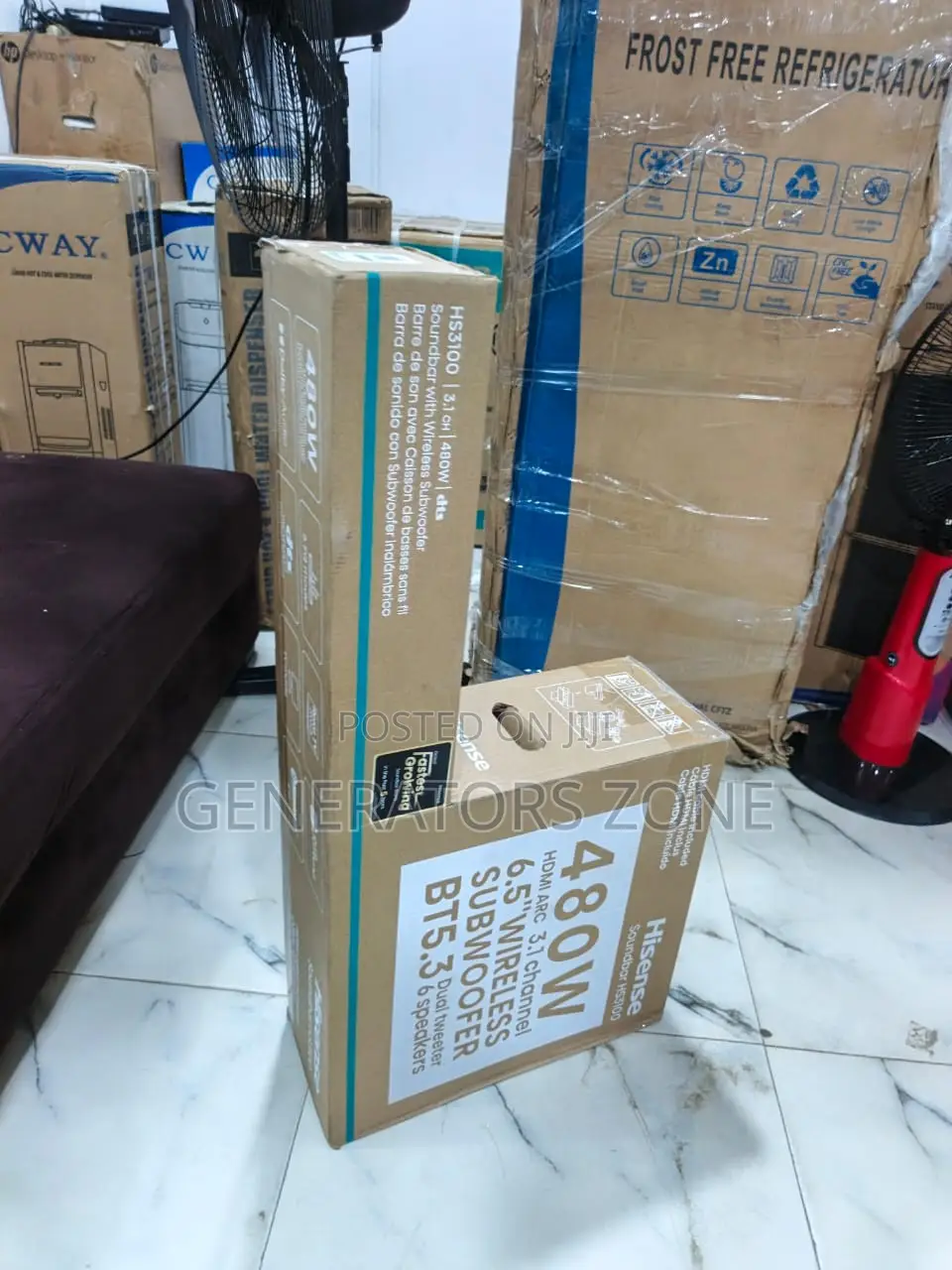Hisense 480W Cinema Soundbar With Wireless Subwoofer HS3100