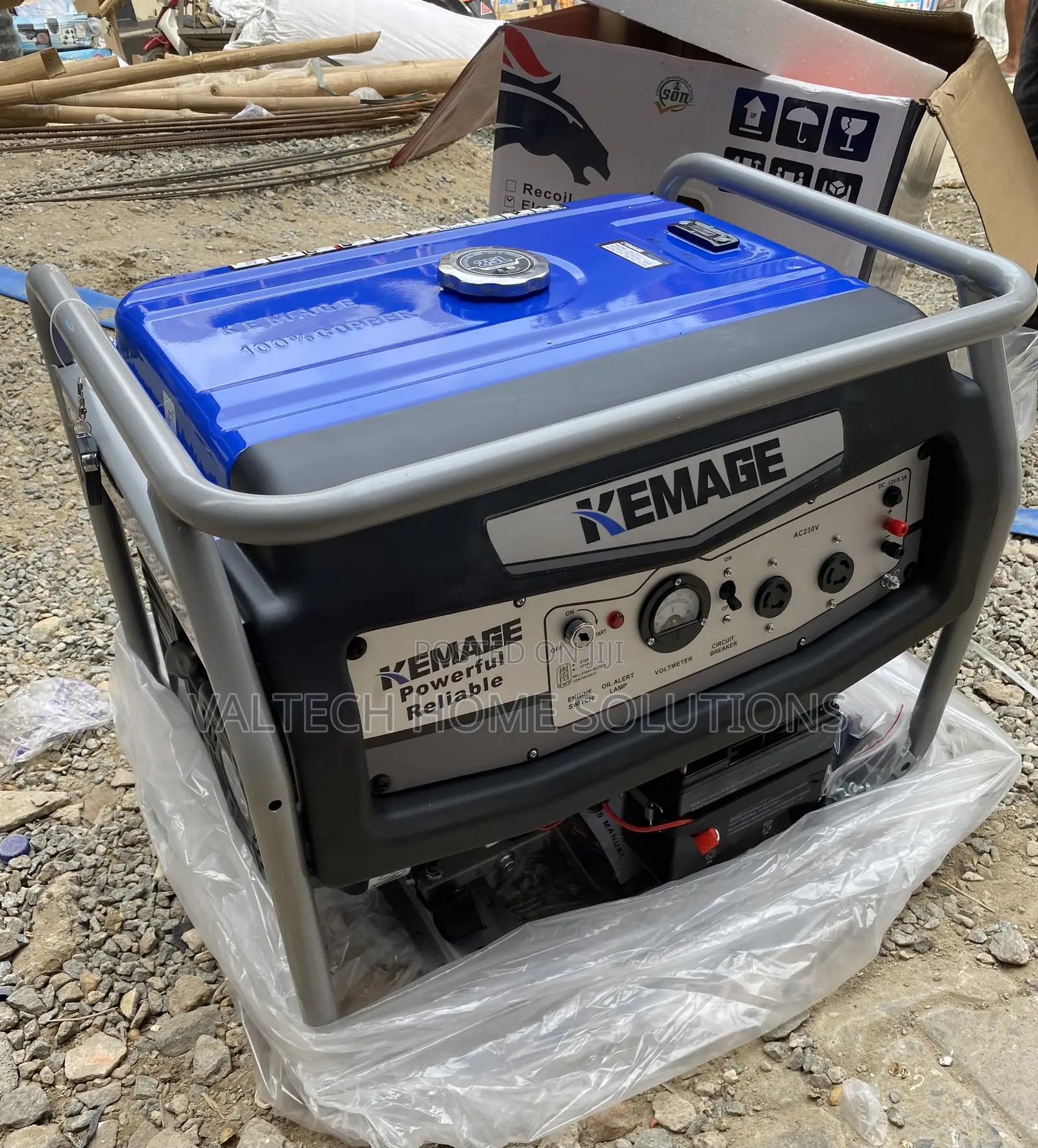 Kemage 5.5KVA Key Start Petrol Generator – Pure Copper Coil