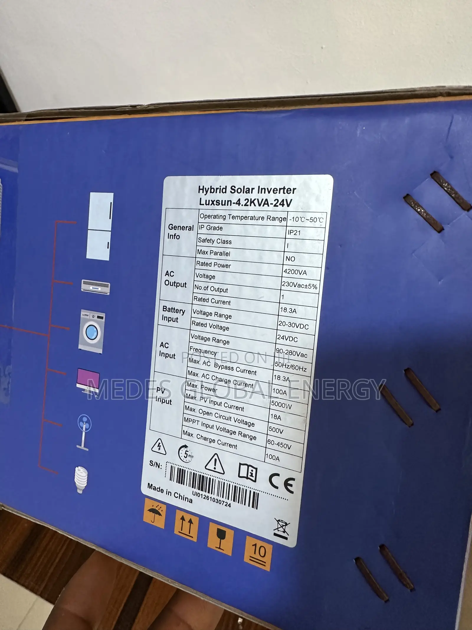 4.2kva 24v LUXSUN Hybrid Inverter