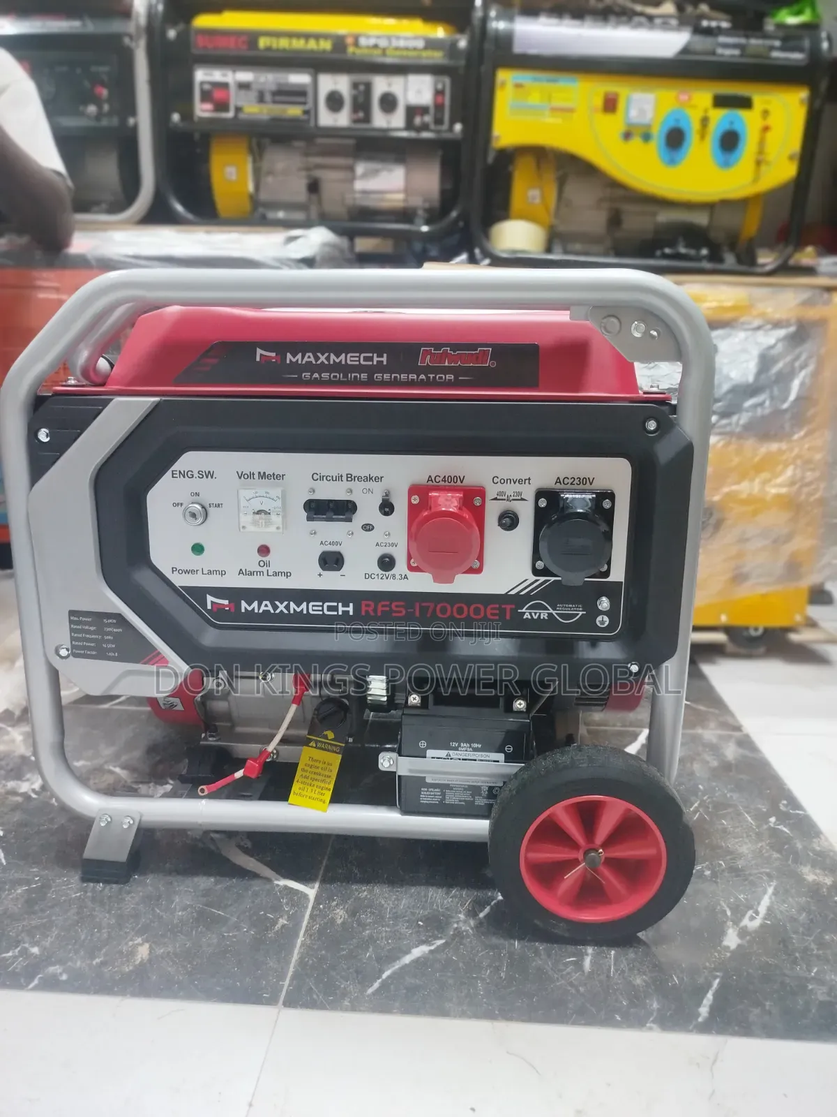 MAXMECH RFS 17000 ET 15.0KVA Long-Lasting Power Generator