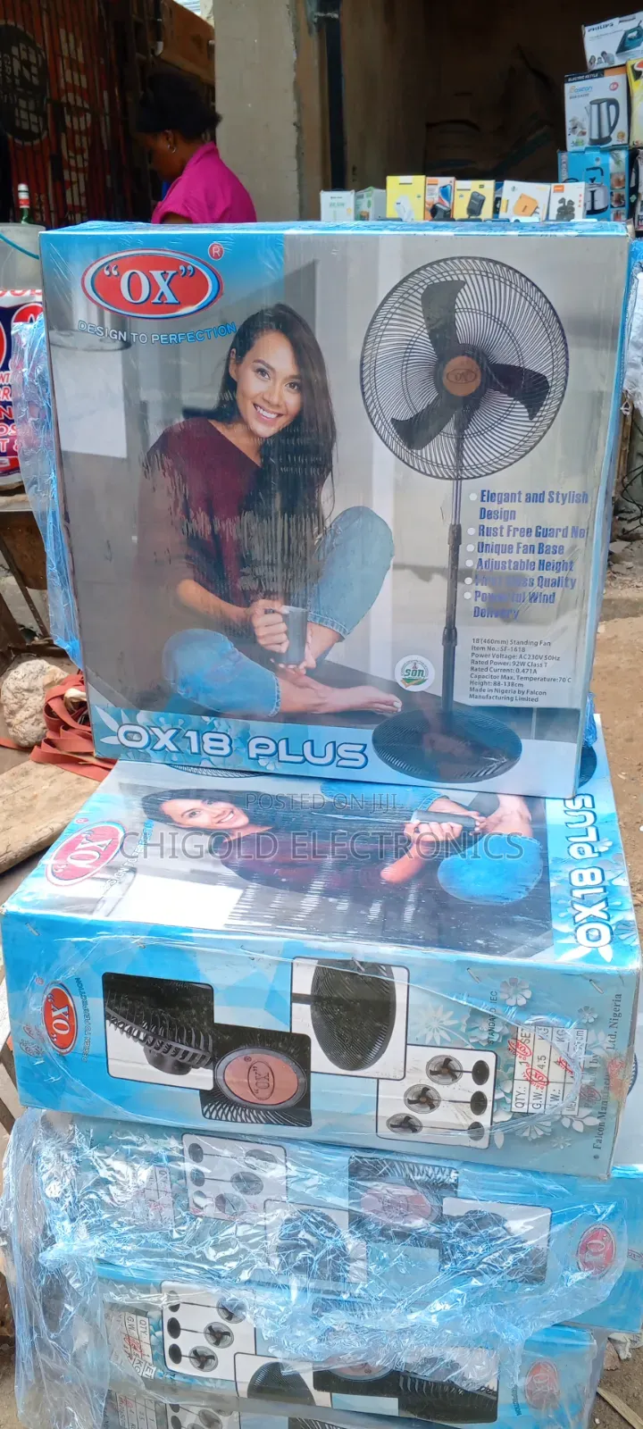 Original Ox Standard Fan 18 Inches Plus