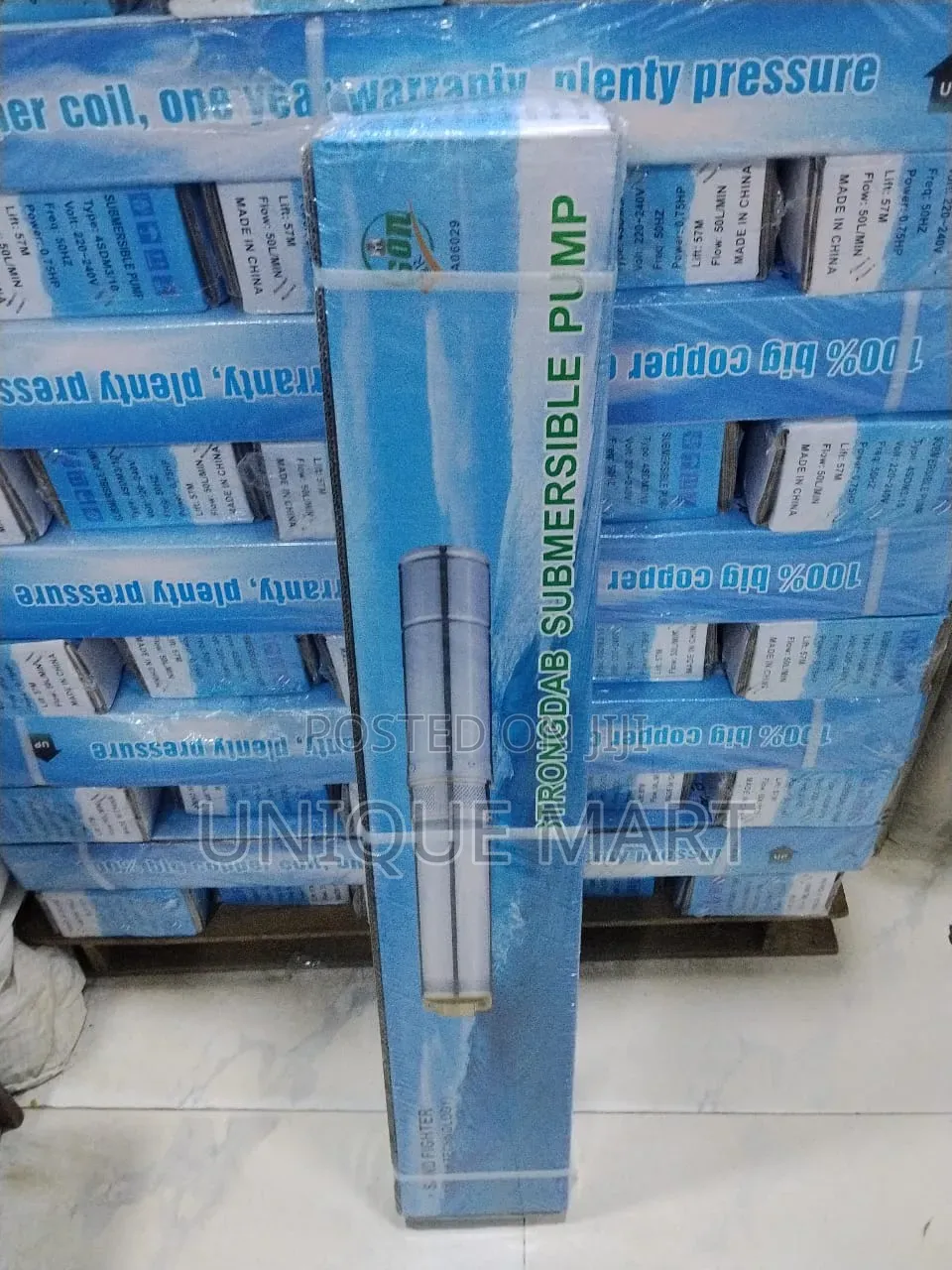 1Hp Strongdab Submersible Pump. 100% Copper Coil