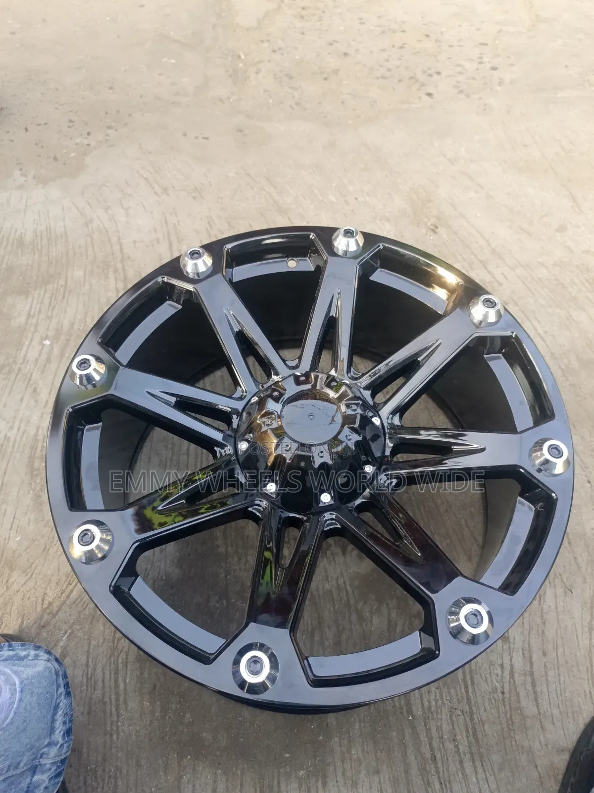 20inches for Wrangler Jeep All Black With Nocle Stainless Round Itn