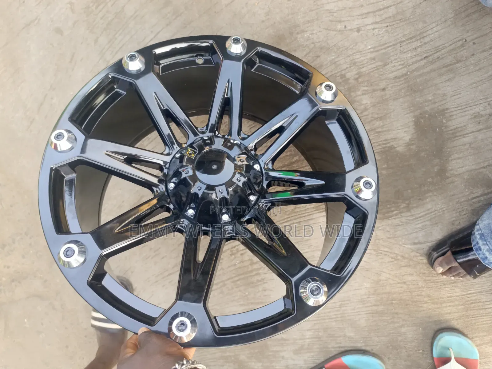 20inches for Wrangler Jeep All Black With Nocle Stainless Round Itn