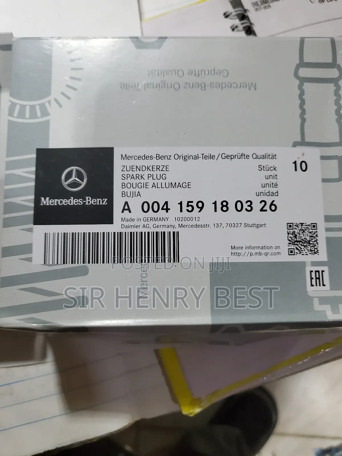 A 004 159 18 03 26 Spark Plugs Mercedes Benz