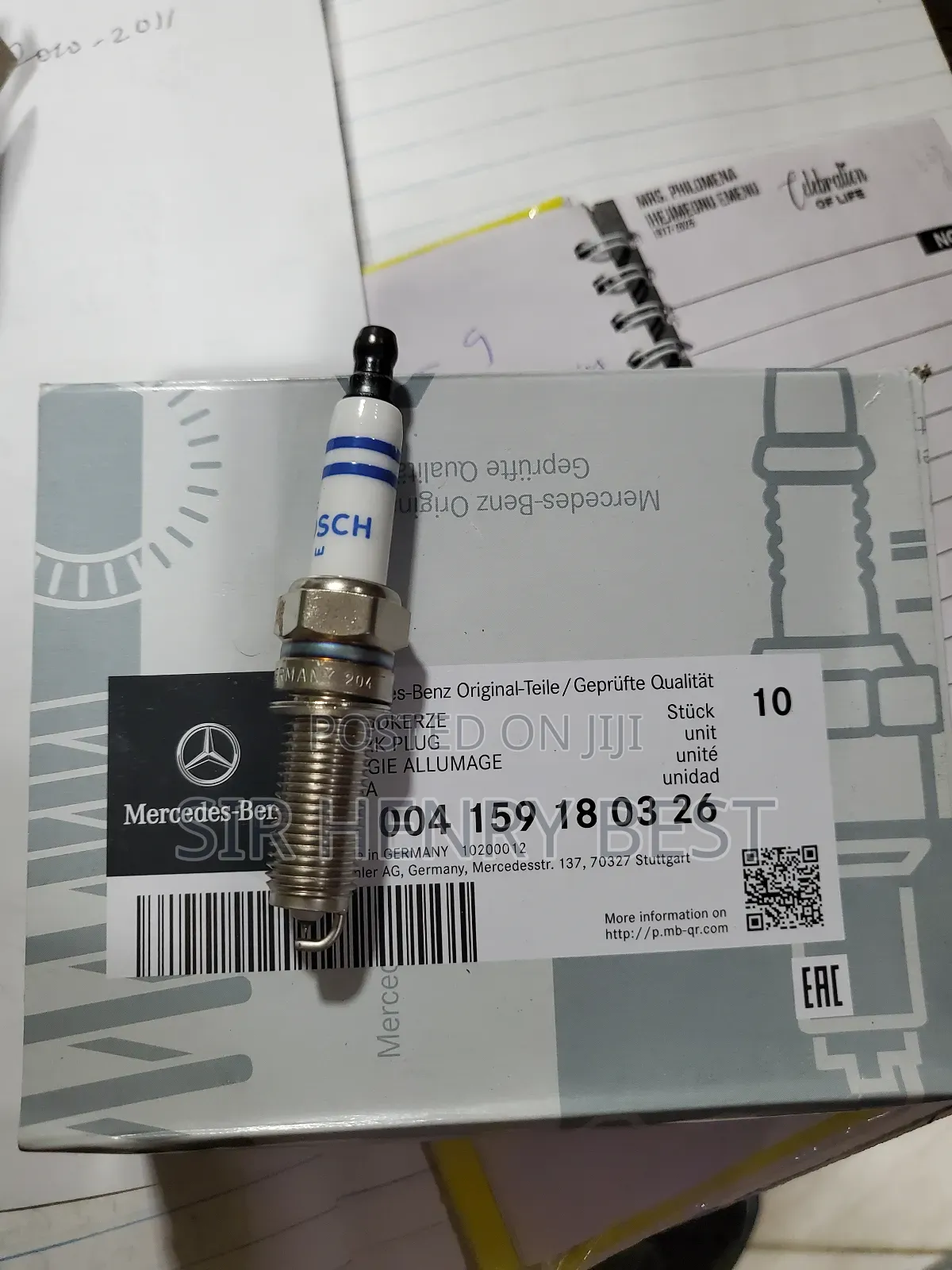 A 004 159 18 03 26 Spark Plugs Mercedes Benz