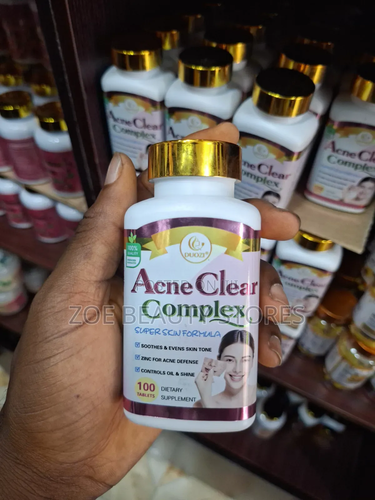 DUOZI Acne Clear Complex – Super Skin Formula (100 Tablets)