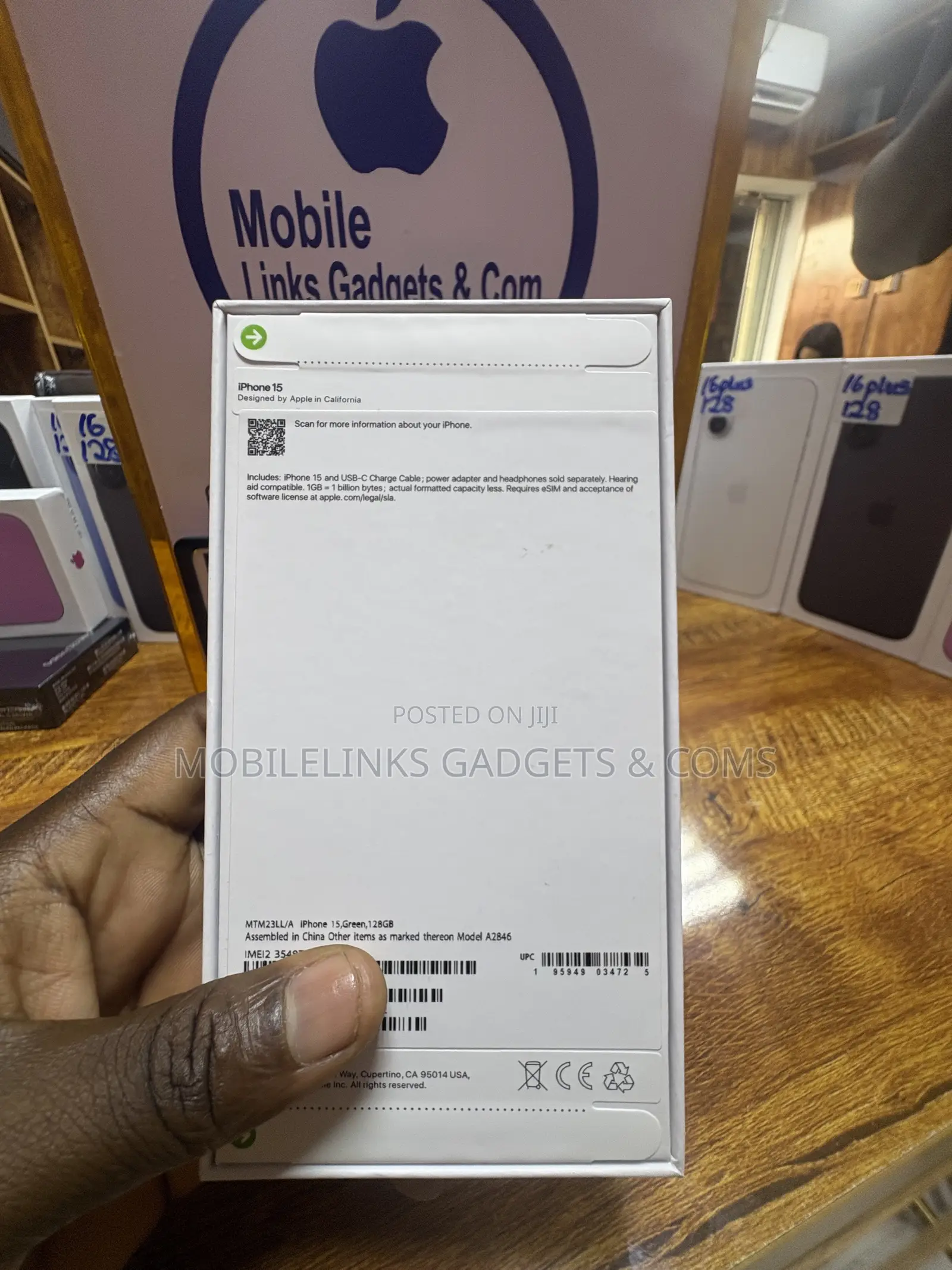 New Apple iPhone 15 128 GB Blue