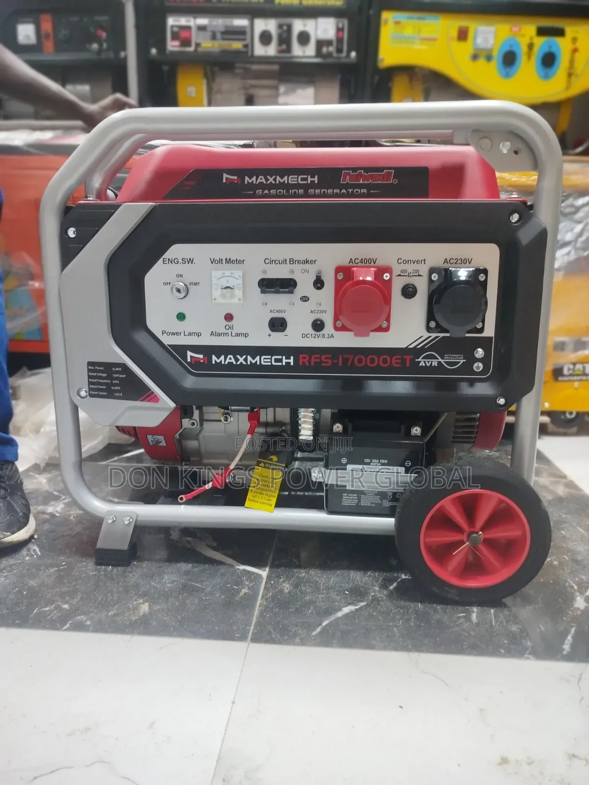MAXMECH RFS 17000 ET 15.0KVA Heavy-Duty Three-Phase Generator