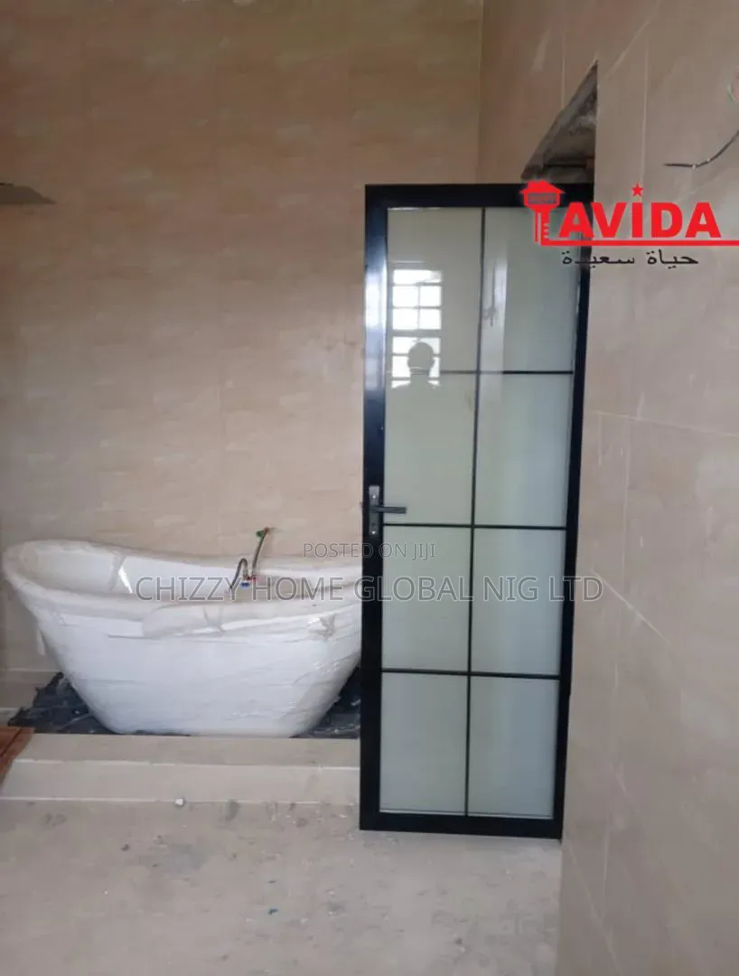 Important Toilet Full Glass Tampered Door 7ft by 750