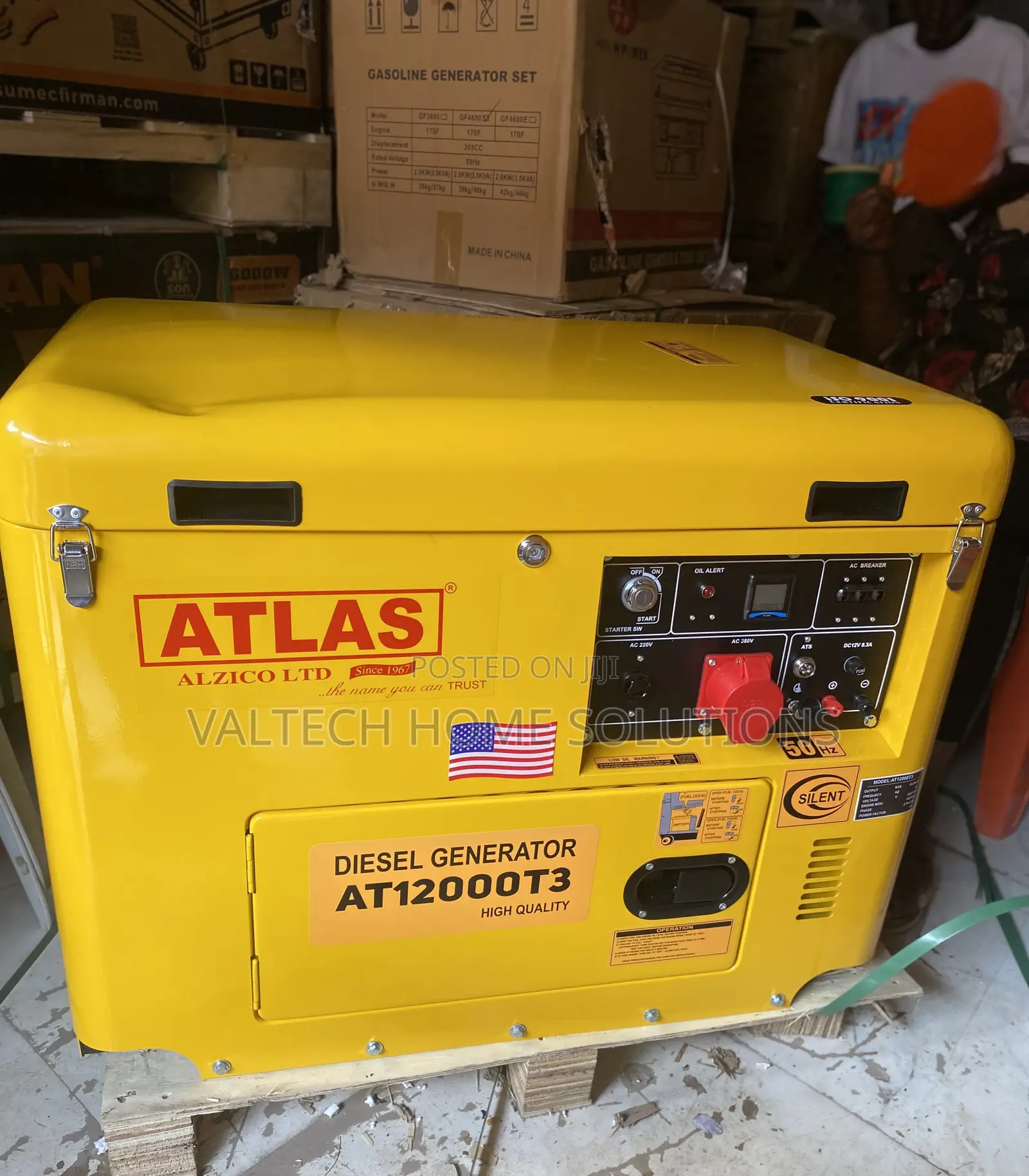 Atlas 15KVA Silent Diesel Generator | Heavy-Duty 3-Phase Power