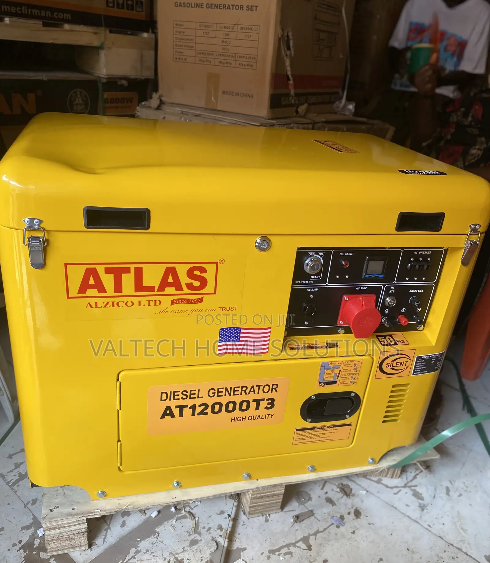 Premium 15KVA Atlas 3-Phase Generator With 100% Copper Alternator