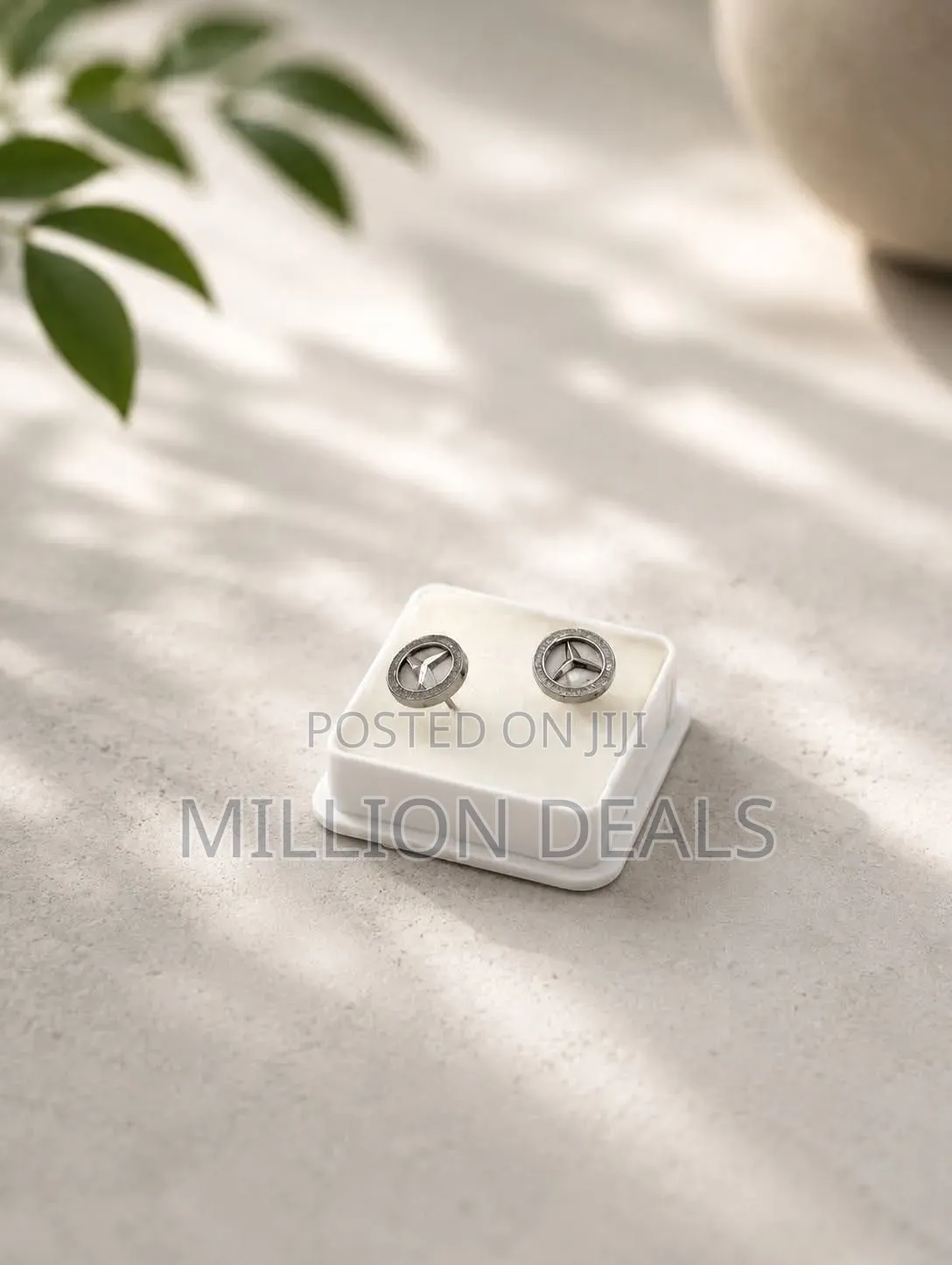 2026 Ski Hoop Men's Silver Earrings