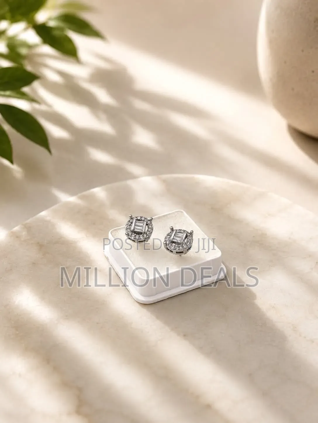2026 Ski Hoop Men's Silver Earrings
