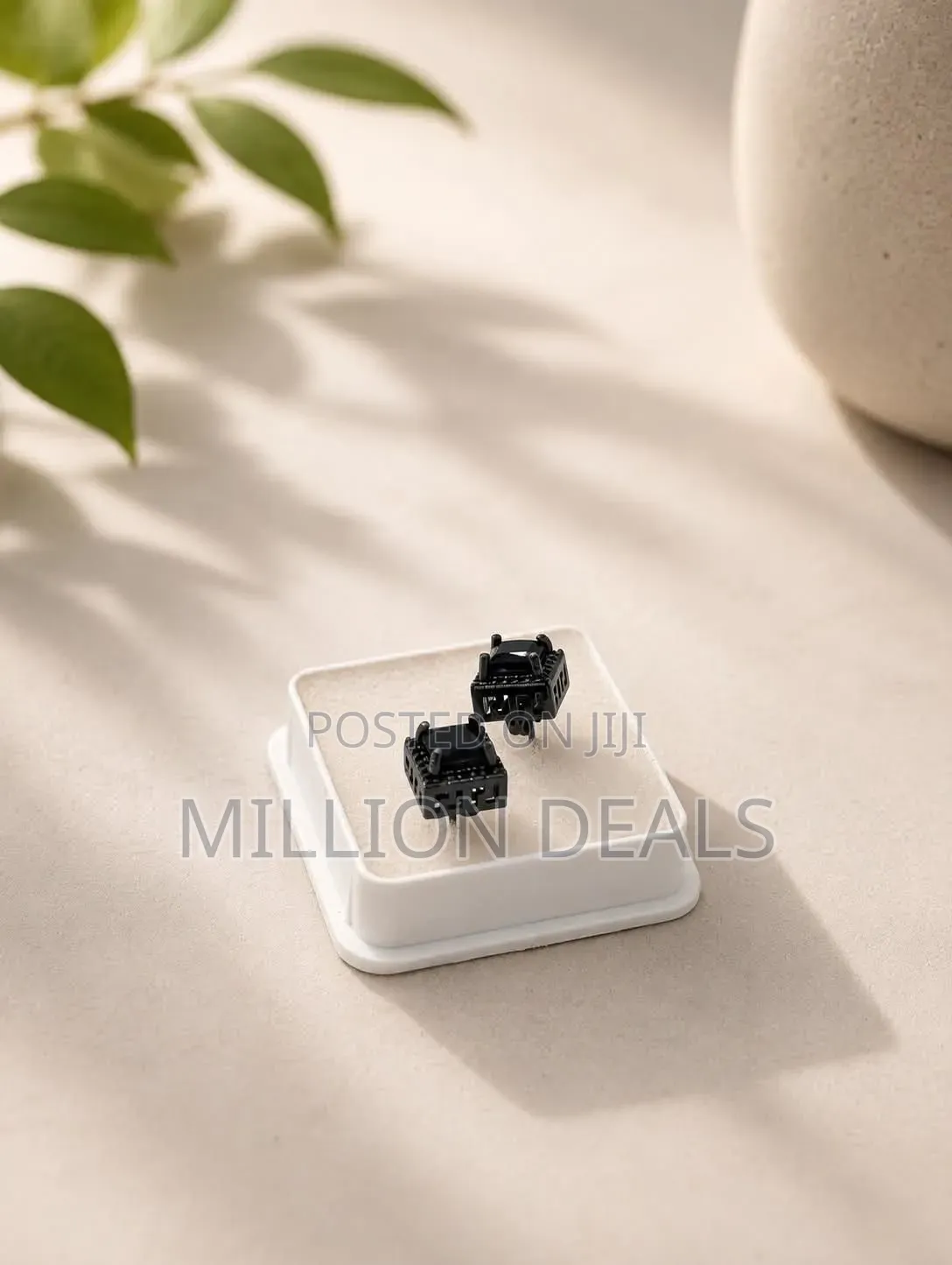 2026 Ski Hoop Men's Silver Earrings