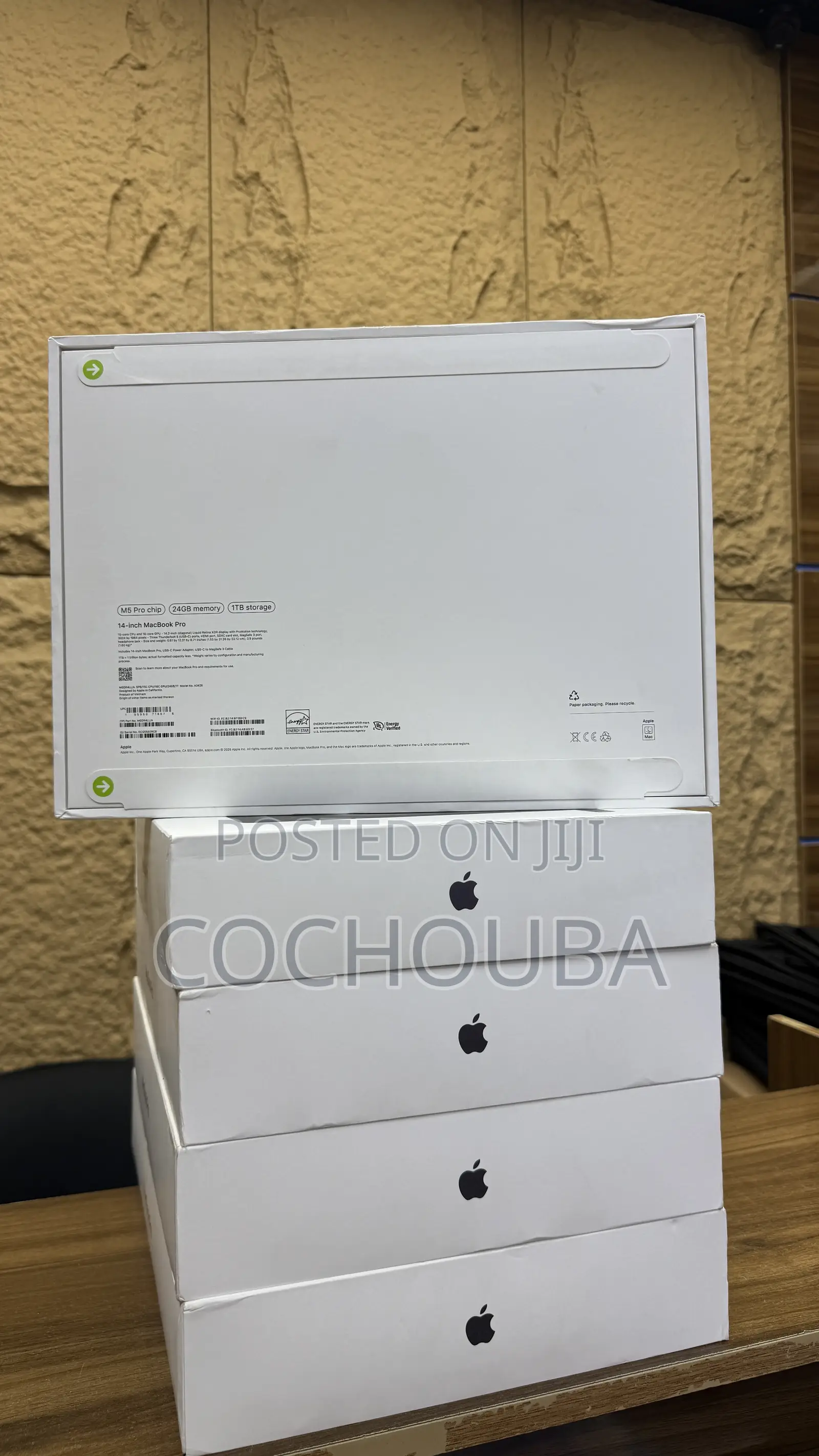 New Laptop Apple MacBook Pro 2026 M5 Pro 24GB Apple M5 Pro SSD 1T