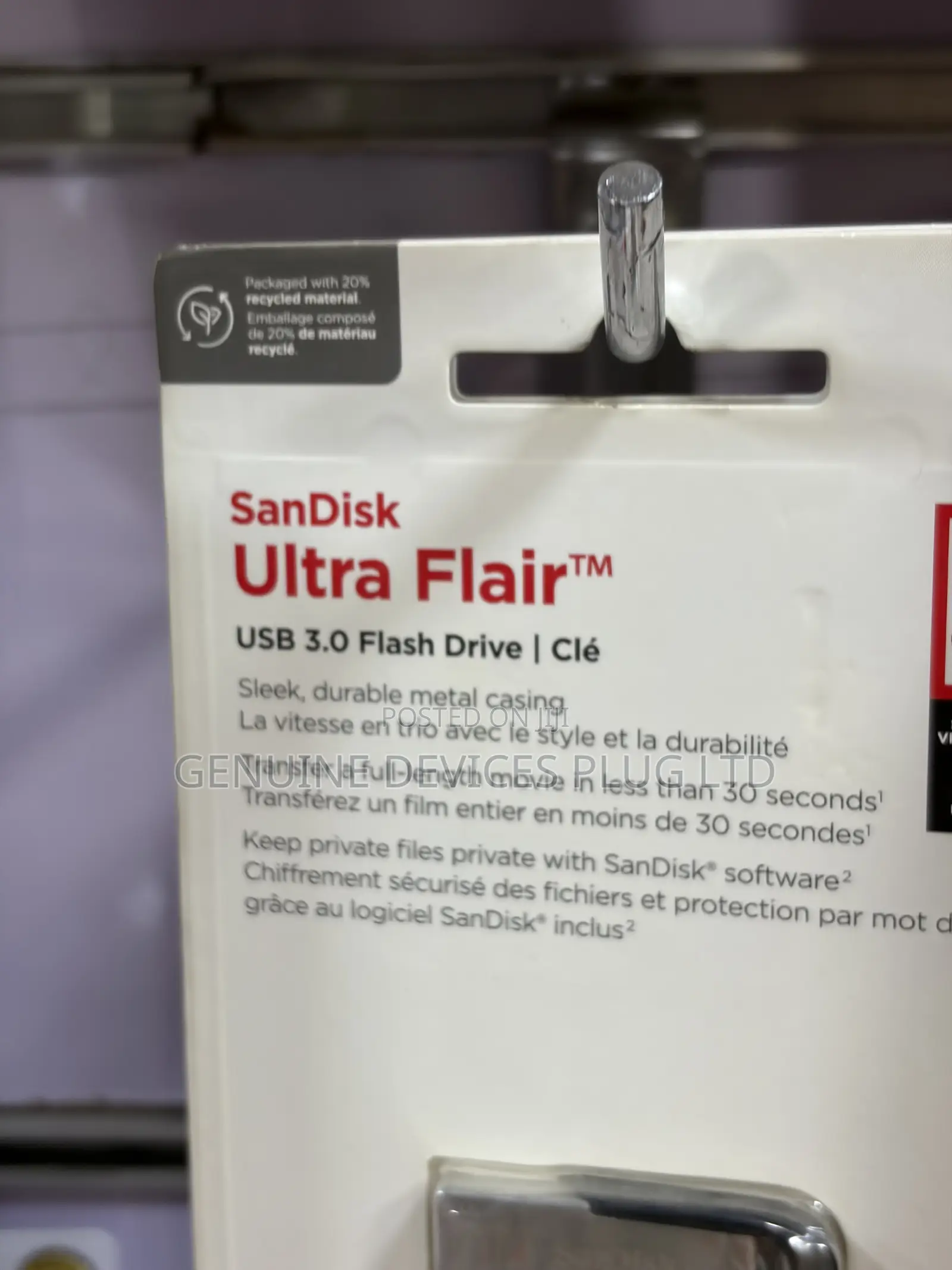 SanDisk Ultra Flair USB 3.0 Flash Drive - 32GB
