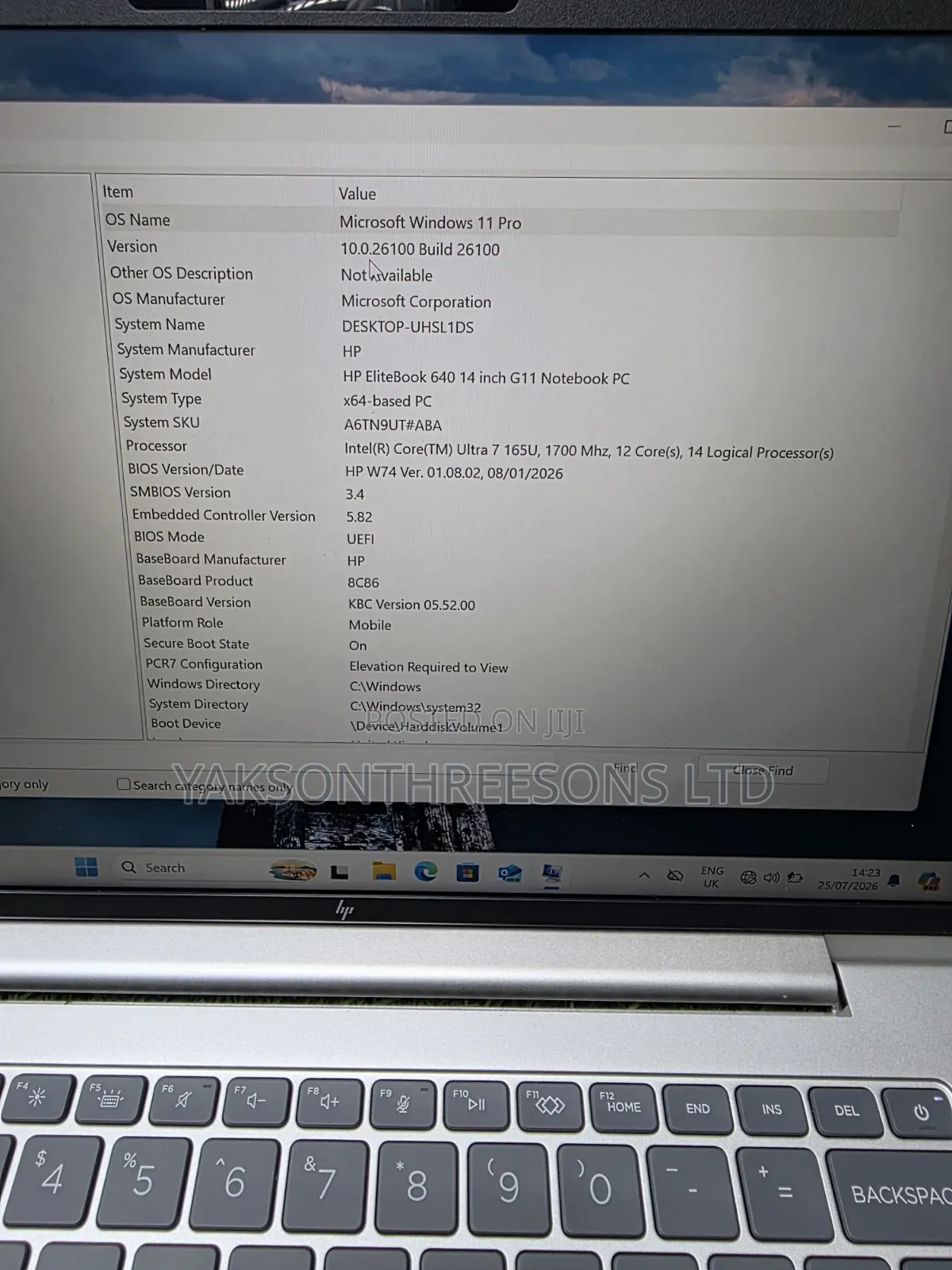 Laptop HP EliteBook 640 G11 16GB Intel Core Ultra 7 SSD 512GB