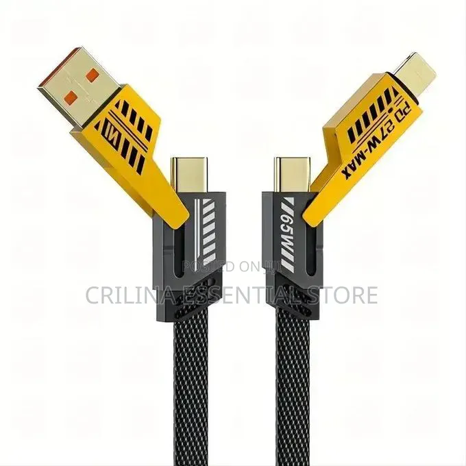 4-in-1 Very Fast Charging Cable (65W Power Delivery)