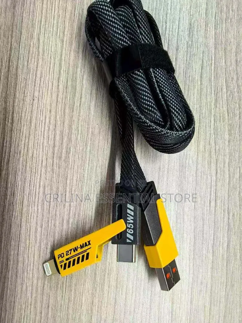 4-in-1 Very Fast Charging Cable (65W Power Delivery)