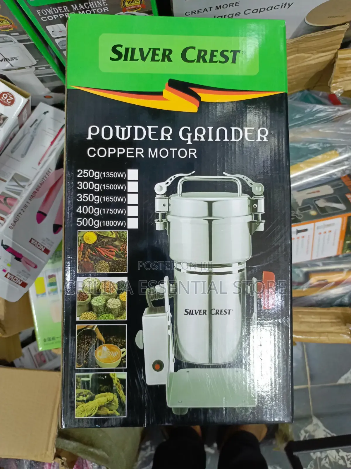 400gram Silver Crest Powder Grinder (Pure Copper Motor)
