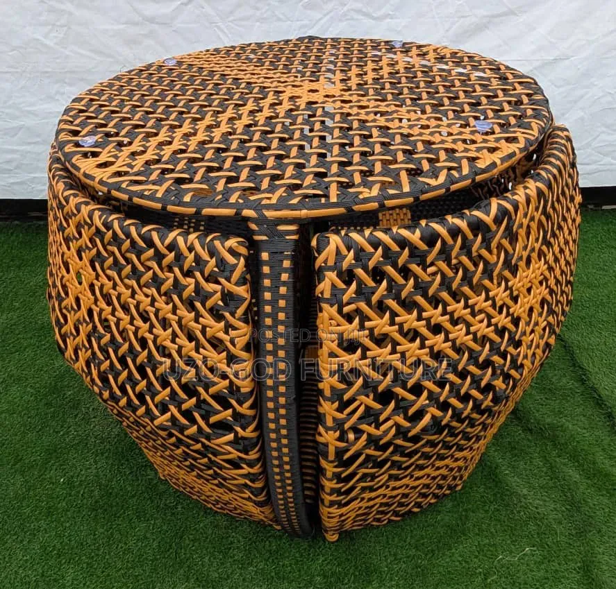 Authentic Round Rattan Dining