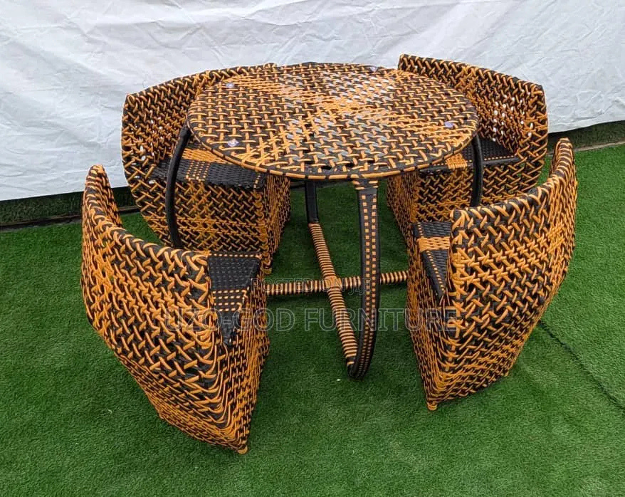 Authentic Round Rattan Dining