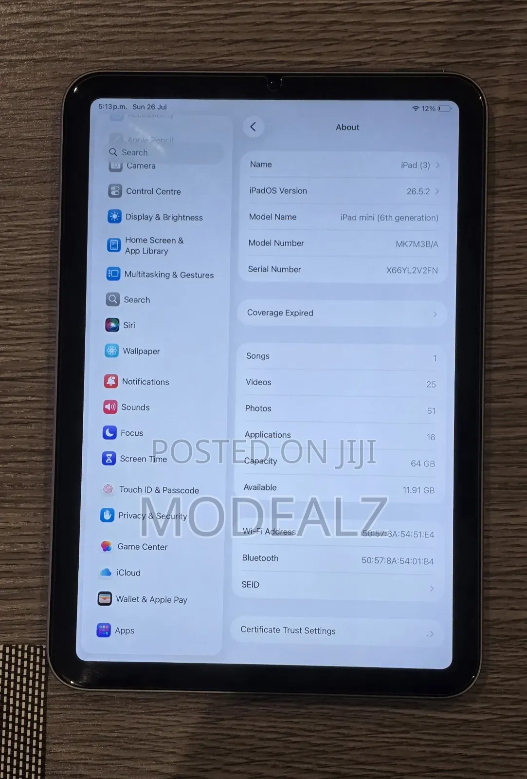 Apple iPad mini 6 64 GB Silver
