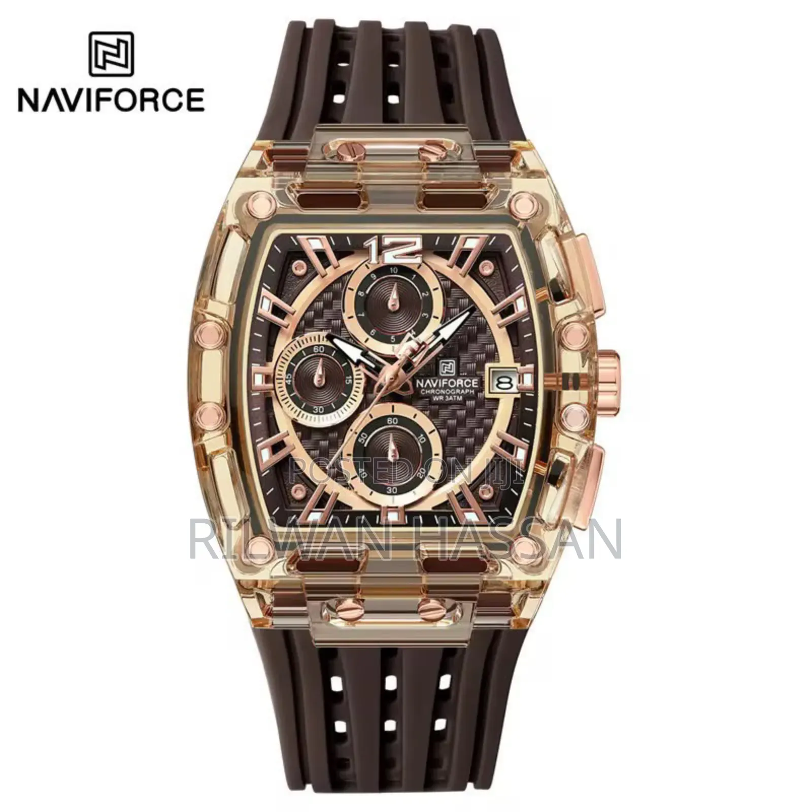 Naviforce Chronograph Rubber Strap