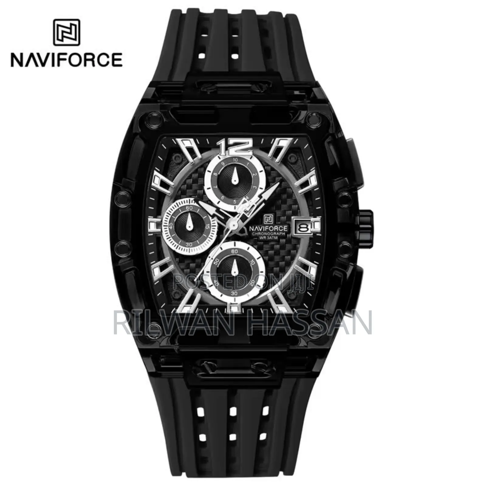 Naviforce Chronograph Rubber Strap