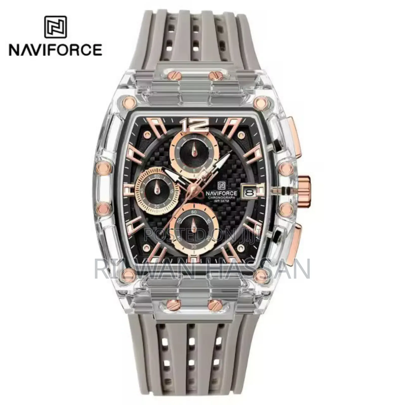 Naviforce Chronograph Rubber Strap