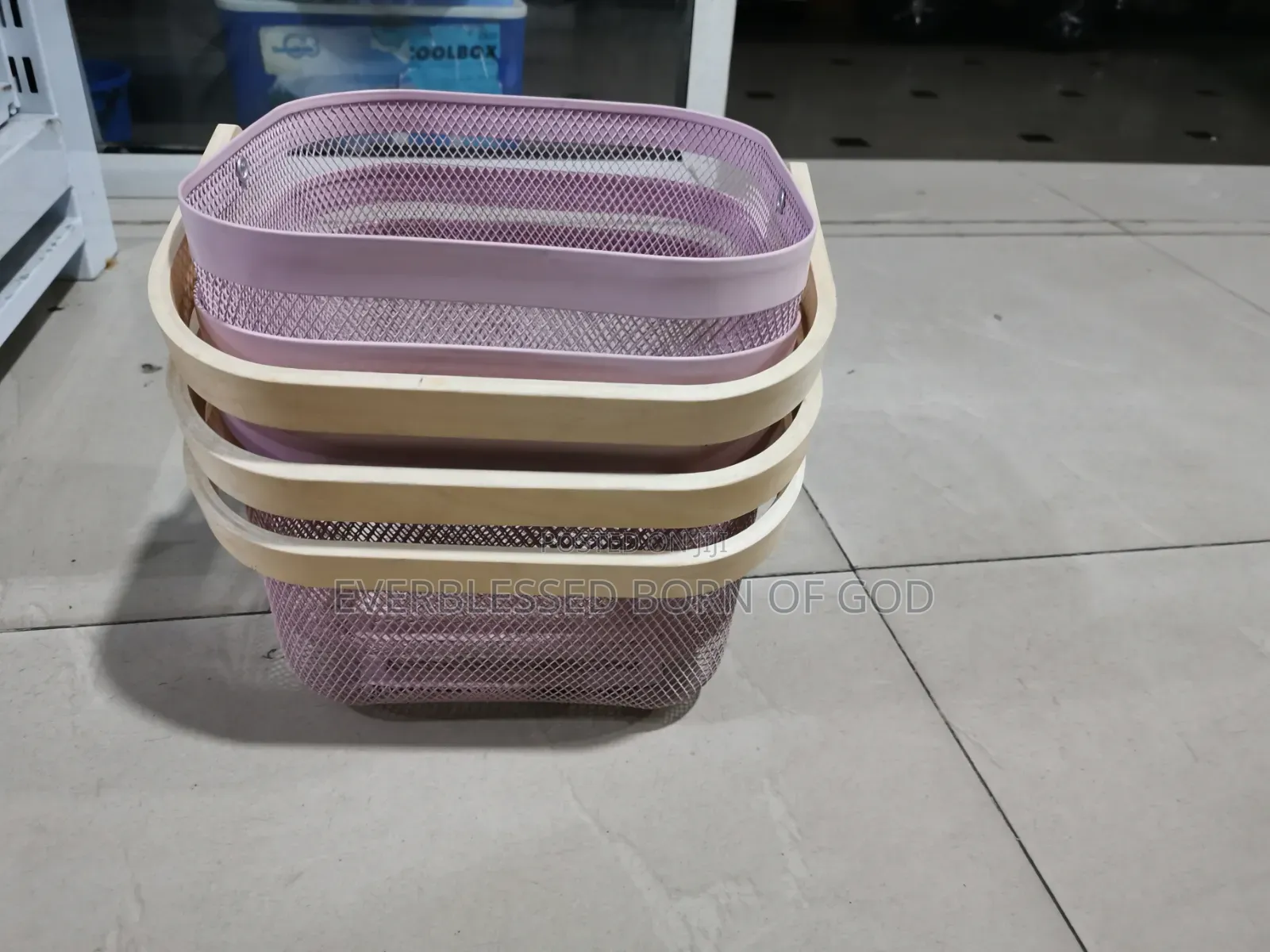 Durable Metal Mesh Fruits and Vegetable Basket-- Kitchen Organizer