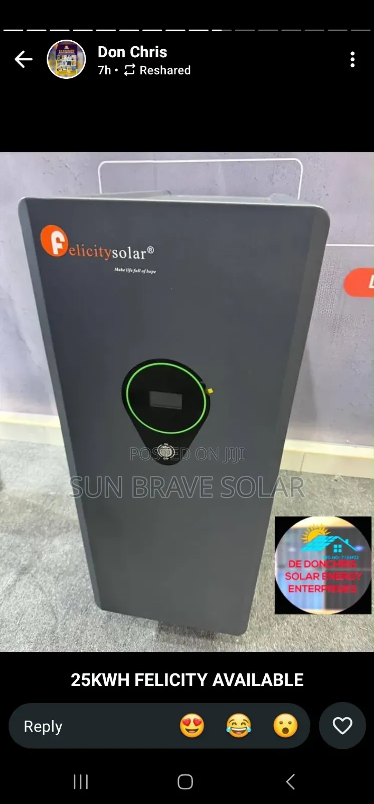 Felicity Lithium Battery 25kwh 51.2