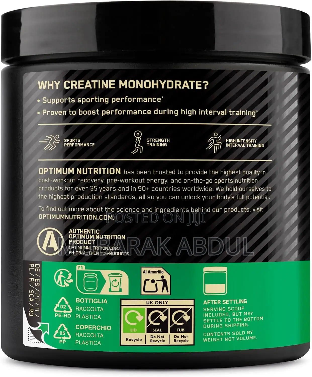 Optimum Nutrition Micronised Creatine Powder – (247.5 G, 55 Serving)