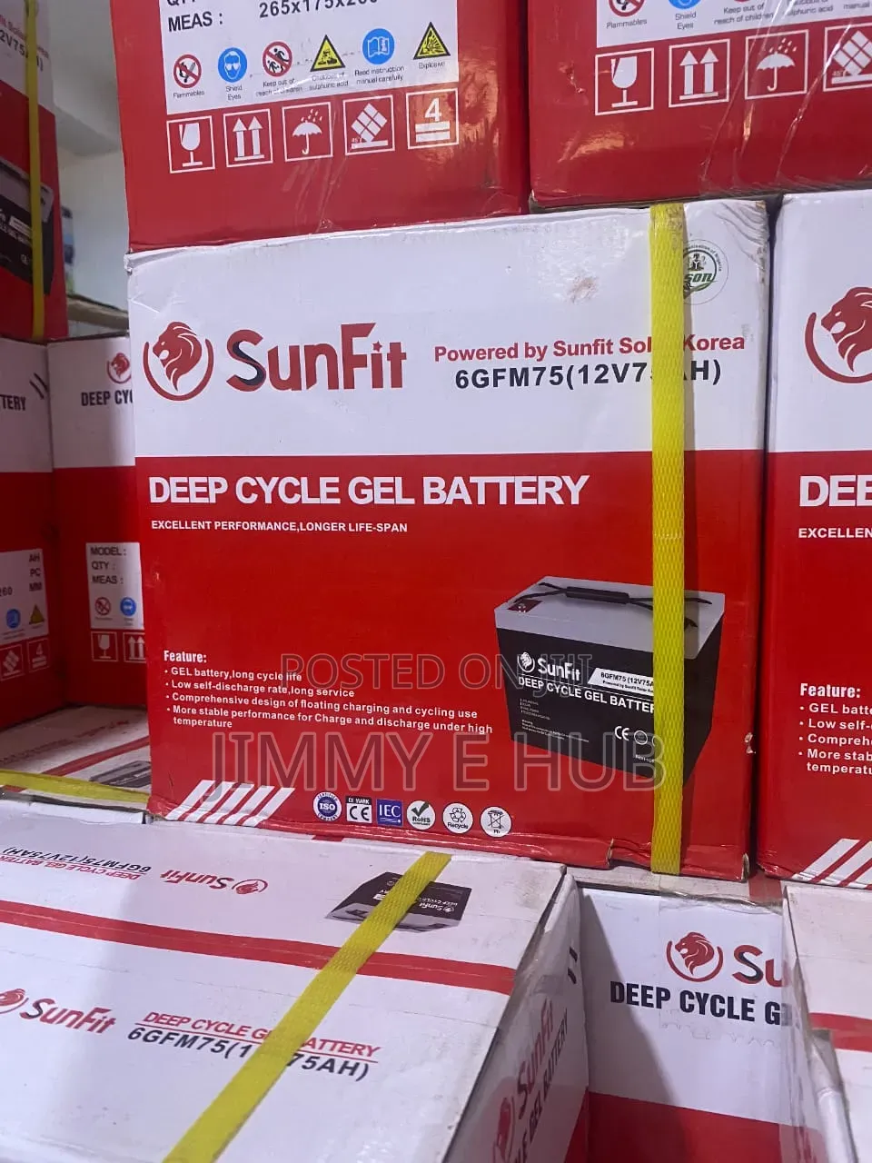 SUNFIT 75Ah Gel Battery Available
