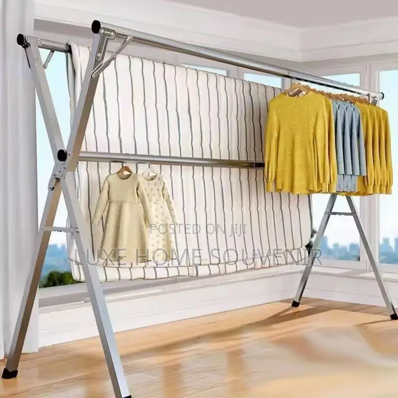 Quality Stainless Steel Telescopic Floor Hanger Single Pole
